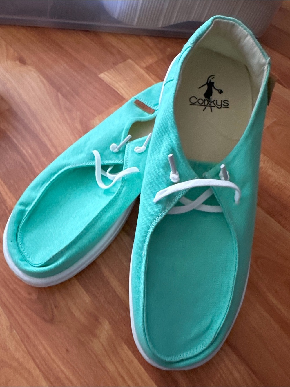 Corkys Mint Green Canvas Sneakers